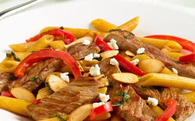 Basil Beef Asian Pasta Stir-Fry